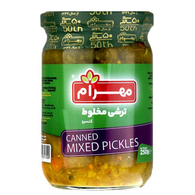 ترشی مخلوط 250 گرم مهرام
