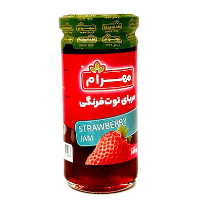 مربای توت فرنگی 300 گرم مهرام