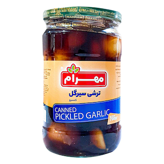 عکس ترشی سیر گل 700گرم مهرام