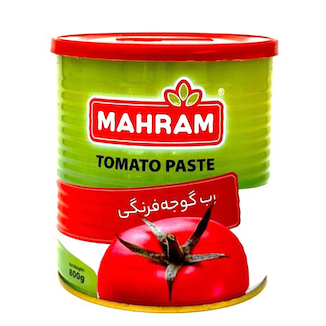 عکس رب گوجه فرنگی قوطی 800 گرم مهرام
