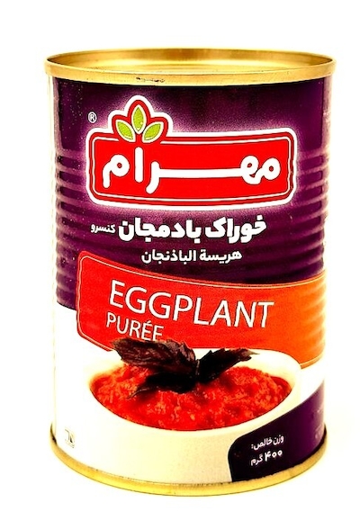 کنسرو خوراک بادمجان 400 گرم مهرام