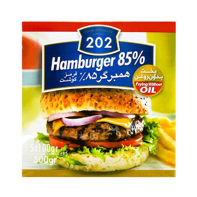 همبرگر ویژه 85% گوشت 202
