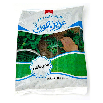 سبزی ماهی منجمد عزیز جون