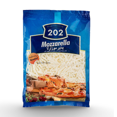 پنیر پیتزا رنده شده 180 گرم 202