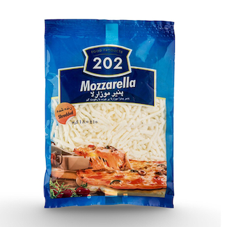 عکس پنیر پیتزا رنده شده 180 گرم 202