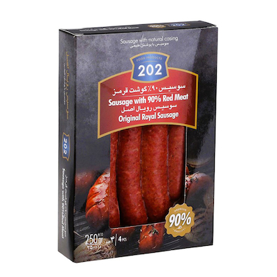 سوسیس 90% گوشت قرمز رویال اصل