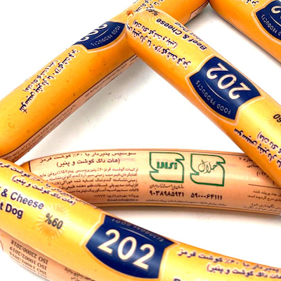  هات داگ گوشت و پنیر 202