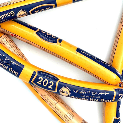 هات داگ مرغ با پنیر گودا 202