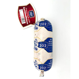 عکس کالباس 70% قارچ و مرغ رویال خانواده 202