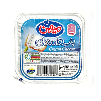 عکس پنیر خامه ای 100 گرم میهن