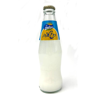 عکس دوغ گازدار شیشه ای میهن