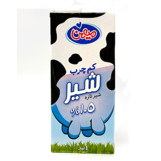 عکس شیر کم چرب 1 لیتری 12 عددی میهن