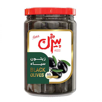 عکس زیتون سیاه 640 گرم بیژن