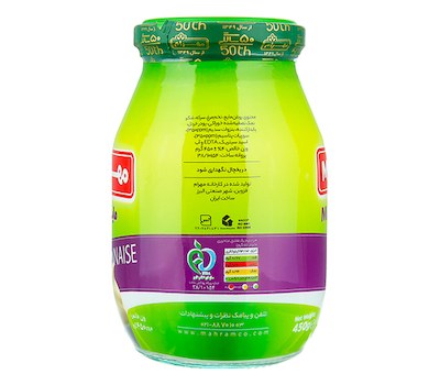سس مایونز 450 گرم شیشه مهرام