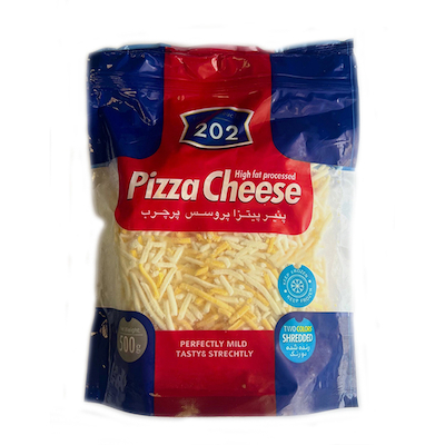 پنیر پیتزا 500 گرمی دورنگ 202
